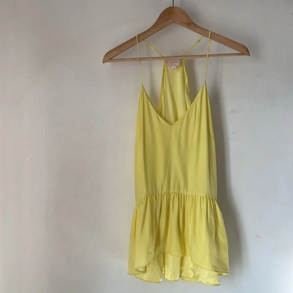 Cinq á Sept S Silk Janet Ruffle Hem Top - Picture 2 of 13